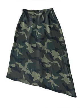 Alice + Olivia Maeve Asymmetric Slip Skirt